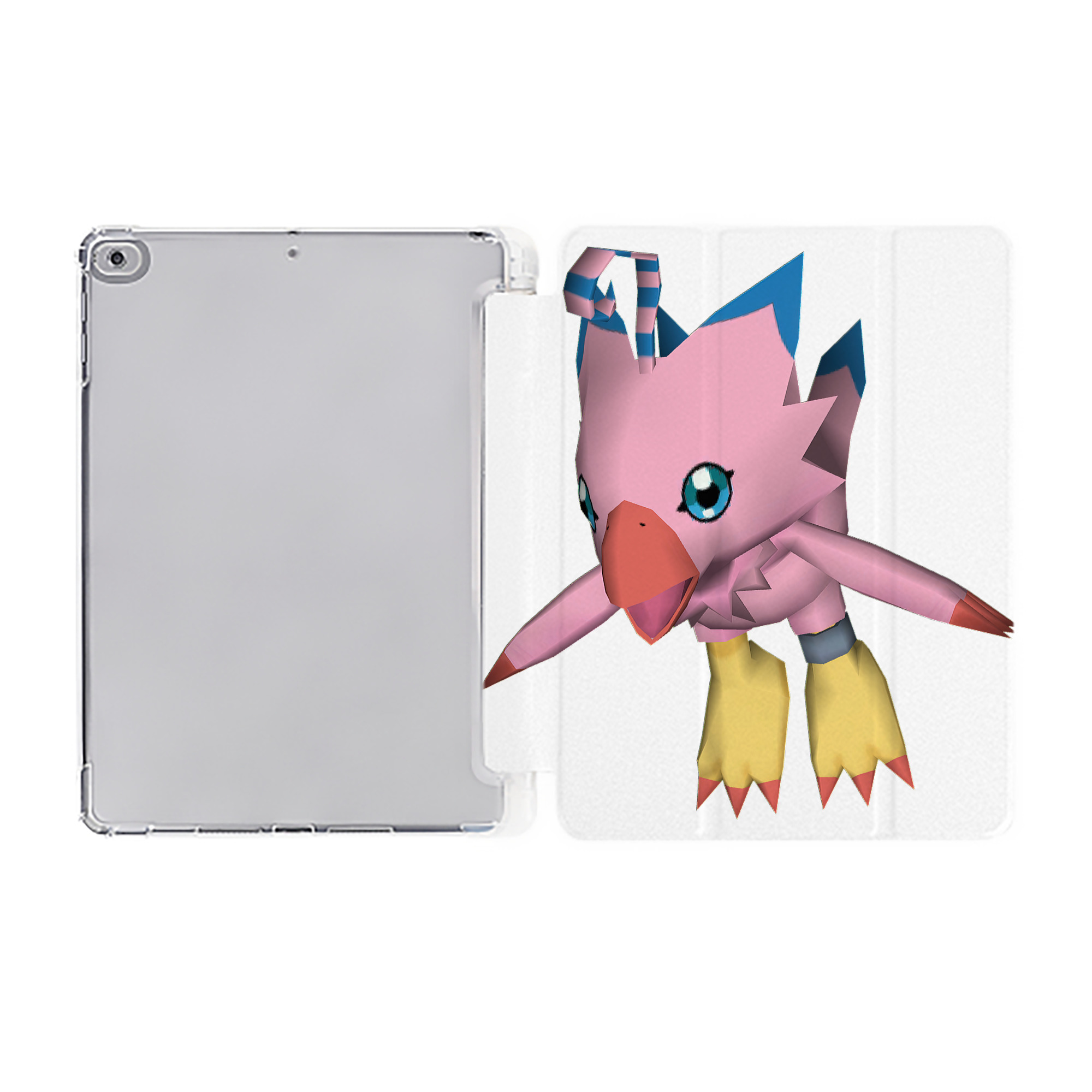 （画像用） Digimon デジタルモンスター/デジモン IPad ケース ペン収納付き 三つ折りスタンド PUレザー×シリコン 対応機種9.5/10.5/10.9インチ